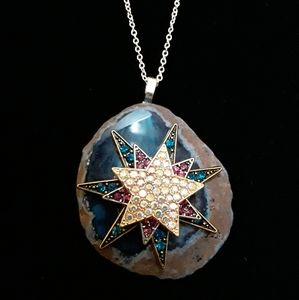 Handmade Agate Star Necklace